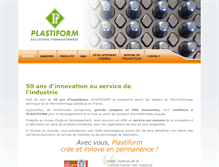 Tablet Screenshot of plastiform-france.com